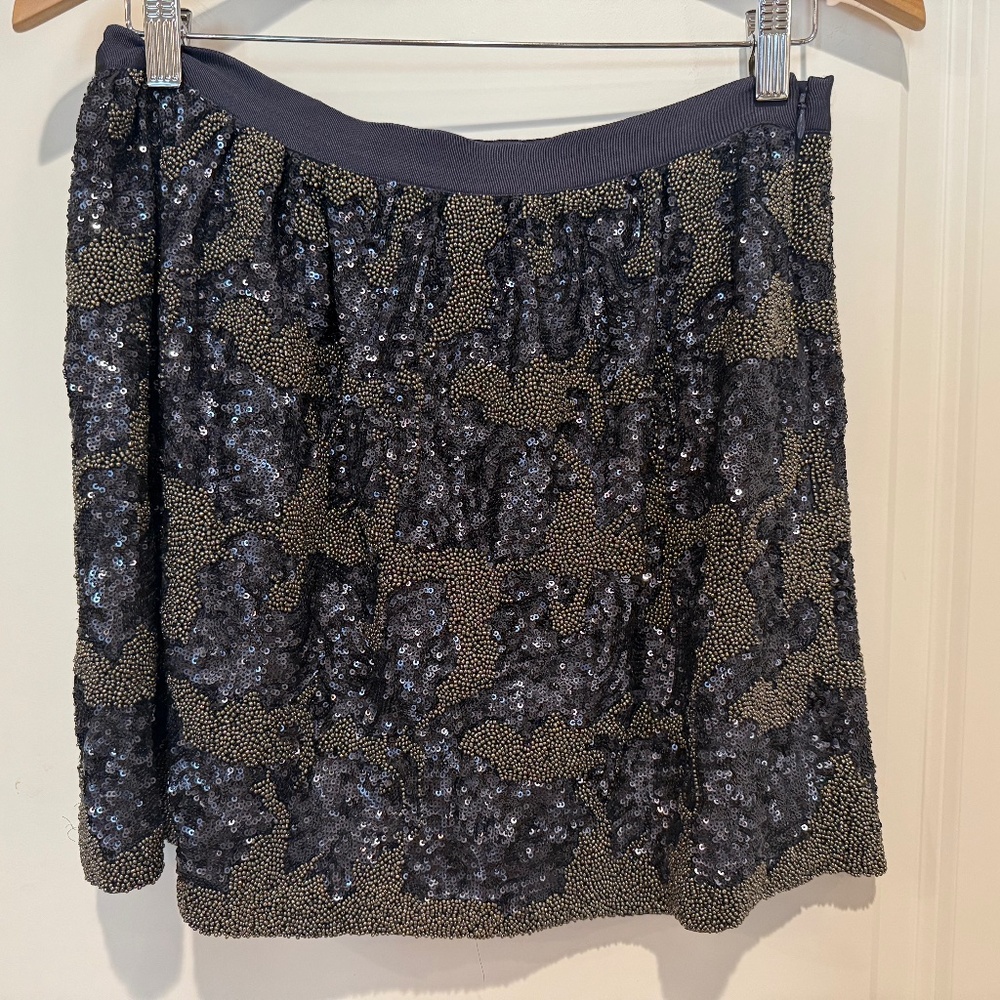 Blue beaded mini skirt - Club Monaco
